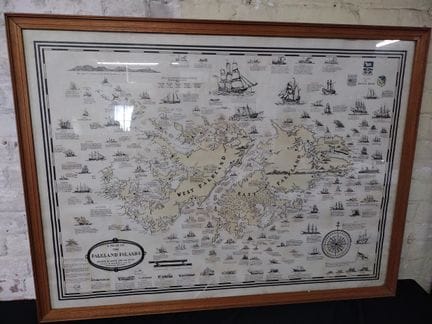« Plan des îles Malouines », grande carte historiq