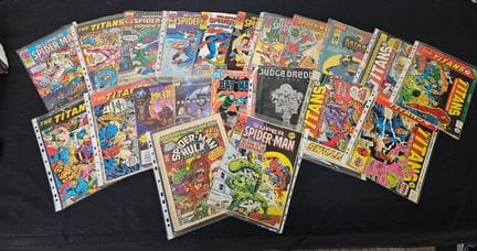 Collection de bandes dessinées vintage Marvel et D