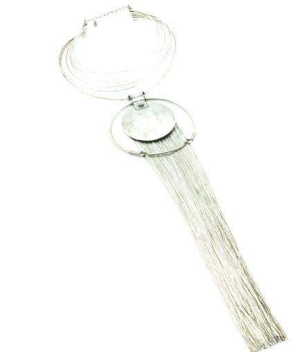 JPG Incredibile collana a girocollo con frange di 