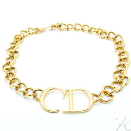Collana con logo Christian DIOR firmata Galliano, 