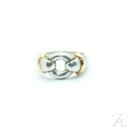 Anello "Amarre" in argento e oro 18 carati di Arth