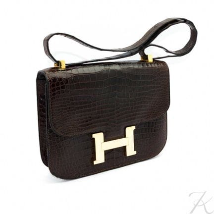 HERMES Constance 1ª edizione, coccodrillo Porosus,