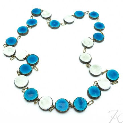 Collana Mithé Espelt con lunghi dischi in ceramica