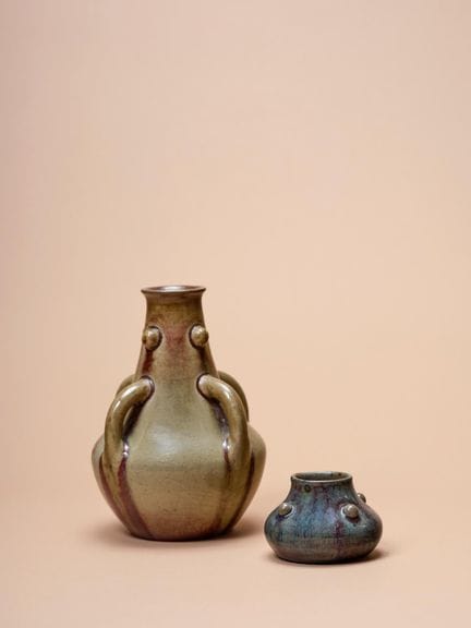 Auguste DELAHERCHE (1857-1940)
Due vasi
Ceramica s