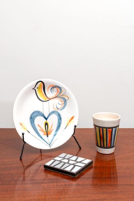 Roger CAPRON (1922-2006)
Set di tre ceramiche: 
- 