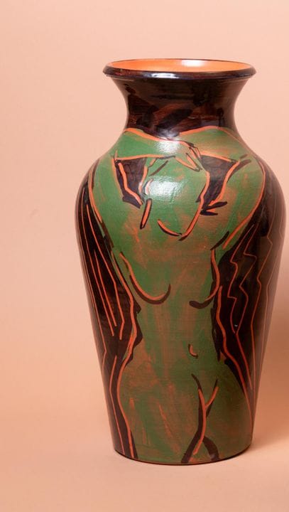 Patrick BOCCA ROSSA (1954) in Vallauris
Vase
Glaze