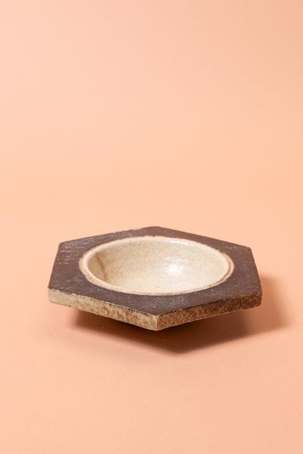 Jean DERVAL (1925–2010)
Hexagonal bowl
Glazed cera