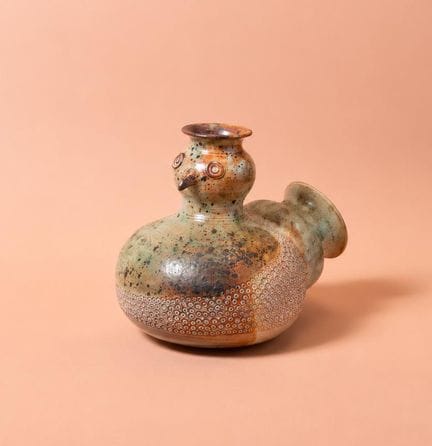 Dominique POUCHAIN (1956)
Zoomorphic vase
Glazed c