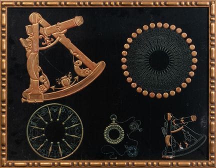 Panel decorativo 
Laca y detalles en oro
Siglo XX
