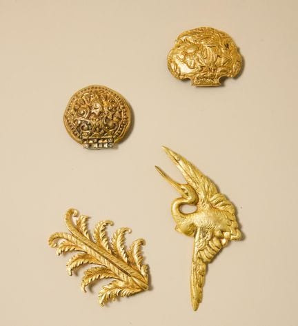 Line VAUTRIN (1913-1997)
Tres alfileres de solapa 