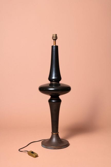 Work from the 1950s
Lamp base
Glazed ceramic
Steel