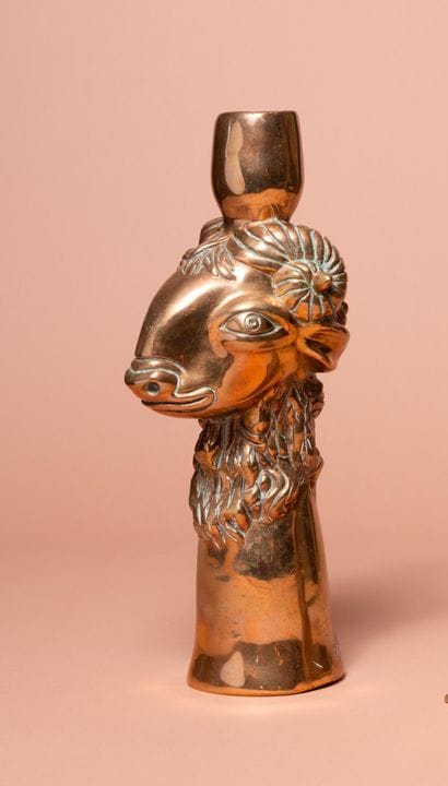 Jean MARAIS (1913-1998)
Base per lampada
Bronzo
Fi