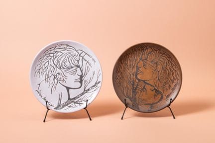 Jean MARAIS (1913–1998)
Two “Visages” plates
Glaze