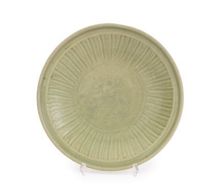 Plato de presentación chino de celadón de Longquan