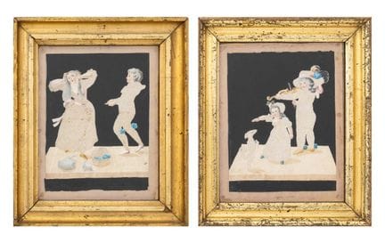 Groupe figuratif de l'époque de la Régence, techni