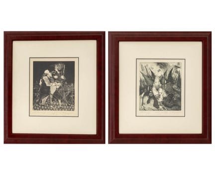 D. Popgeorgiev, « Climbup » et « Dance », gravures