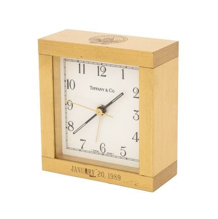 Orologio da scrivania in ottone "Inauguration" di 