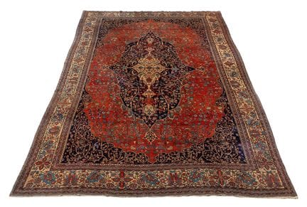 Tappeto persiano Mohtasham di Kashan, 14' 7,5" x 1