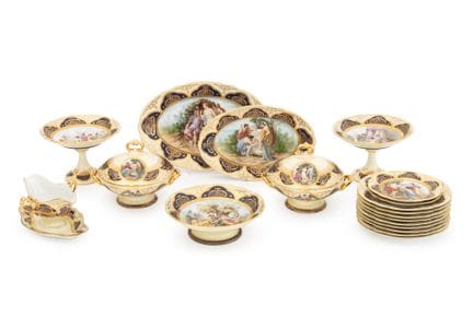 Service de table en porcelaine « Cie Venise Murano