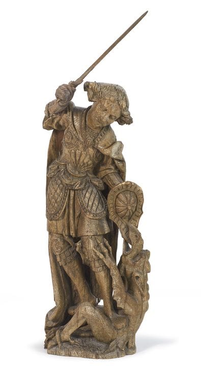 15TH-CENTURY GERMANY
SAINT GEORGE AND THE DRAGON

