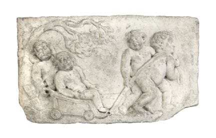 MARBLE BAS-RELIEF, ROME XVII CENTURY

Depicting ga