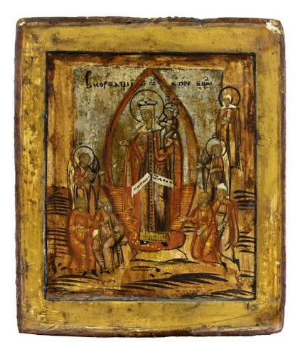 RUSSIAN SCHOOL, XIXTH CENTURY
Egg tempera on panel