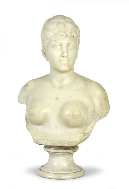 SCULTORE DEL XIX SECOLO

BUSTO DI DONNA
Marmo bian
