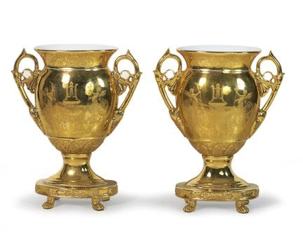 COPPIA DI VASI IN PORCELLANA, XIX SECOLO
Porcellan