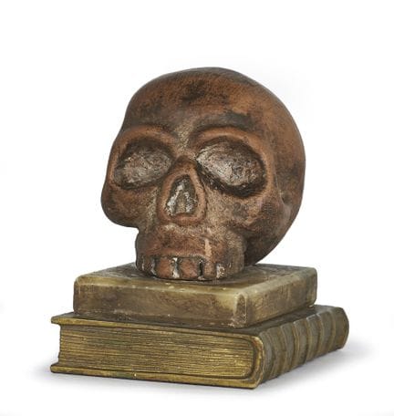 MEMENTO MORI, 19TH CENTURY
Polychrome terracotta s
