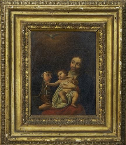 18TH-CENTURY ITALIAN PAINTER

MADONNA AND CHILD WI