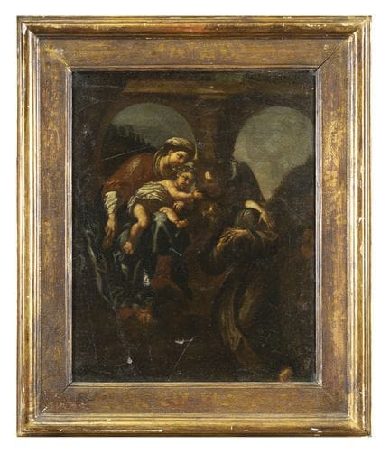 PAINTER ACTIVE IN ROME, 18TH CENTURY

VIRGIN WITH 