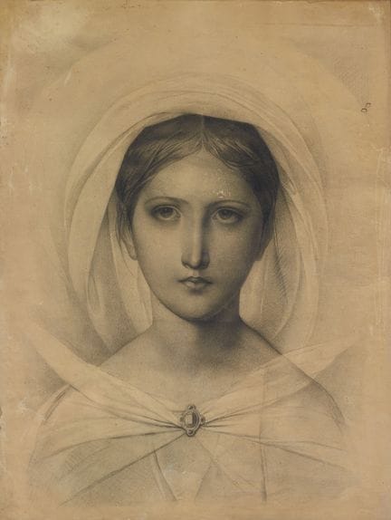 19TH-CENTURY PAINTER

PORTRAIT OF A YOUNG WOMAN
Ch