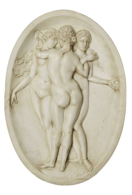 OVALE IN MARMO, XIX SECOLO
TRE GRAZIE
C. Baruzzi, 