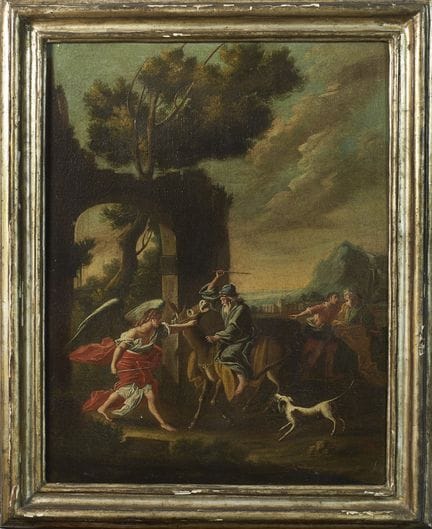 PITTORE DEL XVIII SECOLO

BALAAM E L’ANGELO
Olio s