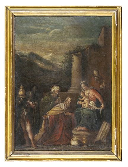 ROMAN PAINTER, 18TH CENTURY

THE ADORATION OF THE 