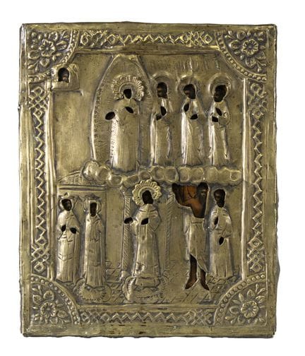 ICON RUSSIA XIX CENTURY

Egg tempera icon on parqu