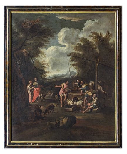 PITTORE LOMBARDO, XVIII SECOLO

GIACOBBE, LABANO E
