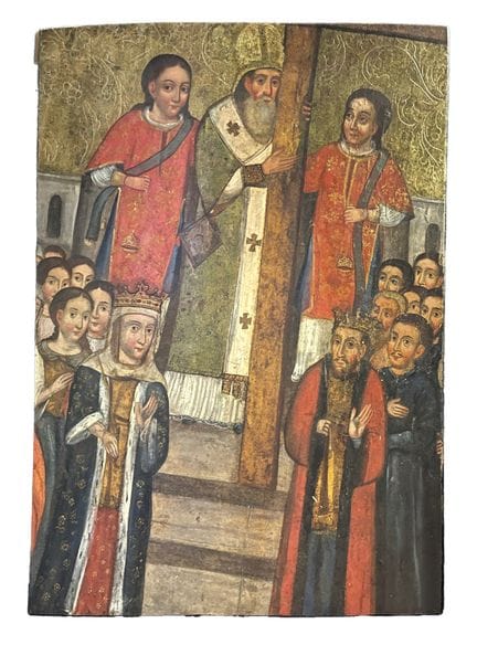 18TH-CENTURY GREEK PAINTER

EXALTATION OF THE HOLY