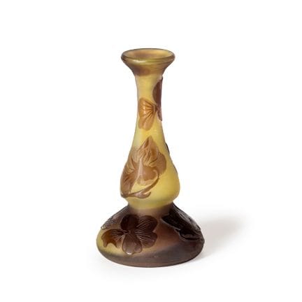 PETIT VASE EN VERRE À DOUBLE PAROI, VERRERIE GALLÈ