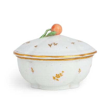 SUCRIER EN PORCELAINE POLYCHROME, MANUFACTURE ANTO