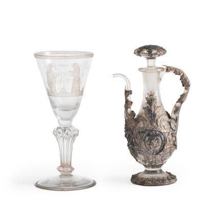 GOBLET EN VERRE, FOUR DU XIXe SIÈCLE (2)
orné de f
