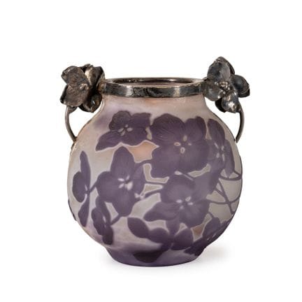 PETIT VASE EN VERRE À DOUBLE PAROI, VERRERIE GALLÈ