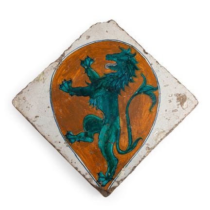 CARREAU DE MAJOLIQUE POLYCHROME, FOUR DE FORLÌ, FI