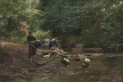 EUGENE-ALEXIS GIRARDET, francés, 1853-1907, *Les L