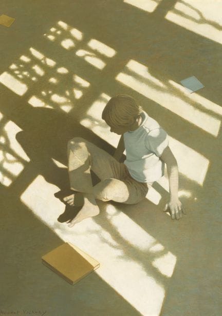 罗伯特·维克雷（ROBERT VICKREY），美国，1926-2011年，《肖恩的船屋》，丙烯画于