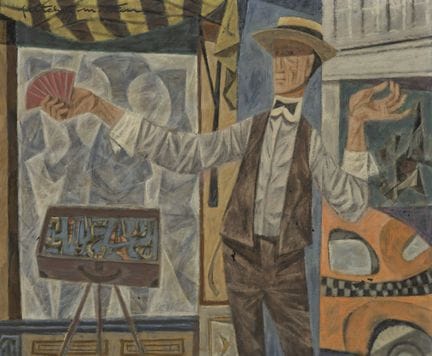 弗莱彻·马丁（FLETCHER MARTIN），美国，1904-1979，《小商人》，布面油画，20