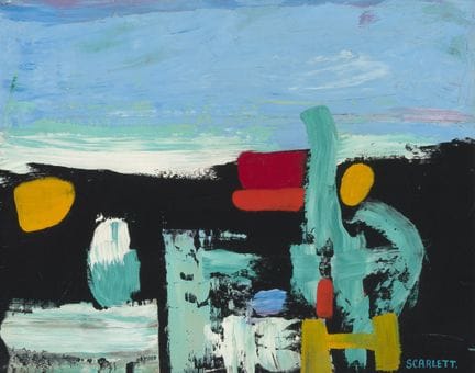 罗尔夫·斯卡莱特（ROLPH SCARLETT），美国，1889-1984年，《无题》，木板油画，2