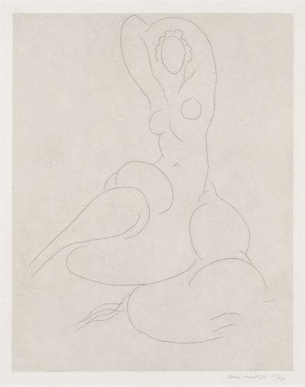 亨利·马蒂斯，法国，1869-1954，《为克利夫兰而作的裸女》（Nu Pour Cleveland