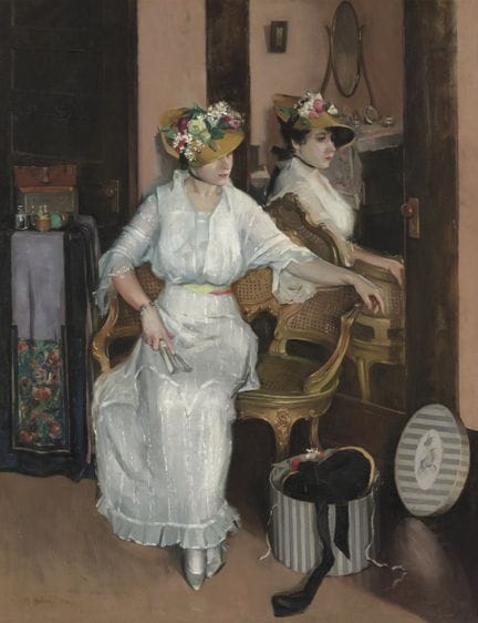 莫里斯·莫拉斯基（MAURICE MOLARSKY），美国，1885-1950年，《倒影》（Refl