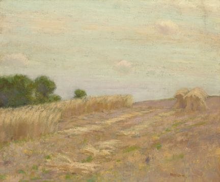 布鲁斯·克雷恩（BRUCE CRANE），美国，1857-1937年，《金色的田野》，布面油画，25